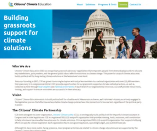 Citizensclimateeducation.org(Citizens' climate education) Screenshot