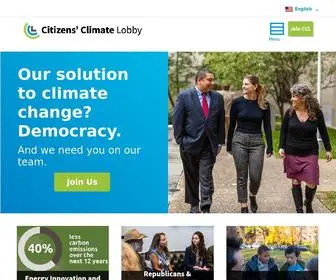 Citizensclimatelobby.org(Climate Change Solutions) Screenshot