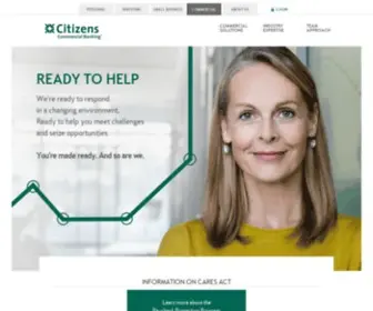 Citizenscommercialbanking.com(Citizens Commercial Banking Delivers Capital) Screenshot