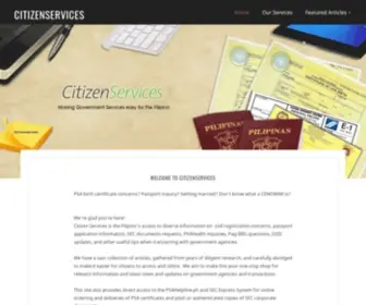 Citizenservices.com.ph(Philippines) Screenshot
