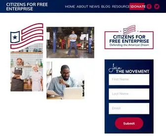 Citizensforfreeenterprise.com(Citizens for Free Enterprise) Screenshot