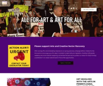 Citizensfortheartsinpa.org(Citizens for the Arts in PA) Screenshot