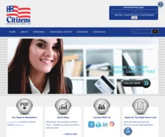 Citizensfsb.com(Citizens Savings and Loan Association FSB) Screenshot