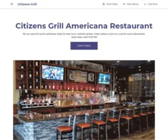 Citizensgrill.com(Citizens Grill) Screenshot