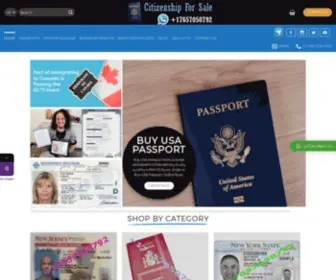 Citizenshipforsale.co(Real Passports for Sale) Screenshot