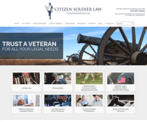 Citizensoldierlaw.com(Veteran & military lawyer Thomas Roughneen) Screenshot