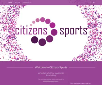 Citizenssports.com(Citizens Sports) Screenshot