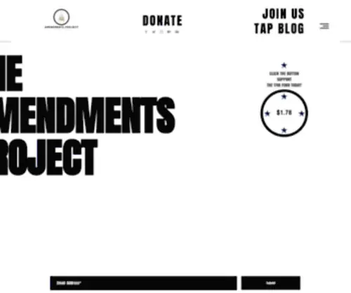 Citizenstrong.net(The Amendments Project) Screenshot