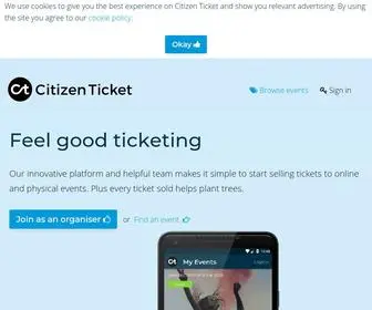 Citizenticket.co.uk(Citizen Ticket) Screenshot
