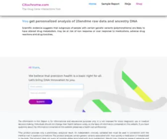 Citochrome.com(23andme raw data & ancestry DNA interpretation) Screenshot