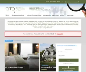 Citq.qc.ca(Corporation de l'industrie touristique du Québec) Screenshot