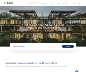 Citricrealestate.com(#1 en Bienes Raíces en Playa del Carmen) Screenshot