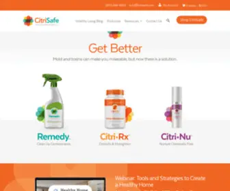 Citrisafe.com(Natural Mold and Toxin Remedies) Screenshot