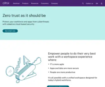 Citrix.com.au(Citrix workspace software delivers the business technology) Screenshot