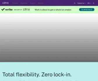 Citrix.com(Citrix workspace software delivers the business technology) Screenshot