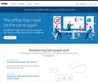 Citrixonline.com(Citrix workspace software delivers the business technology) Screenshot