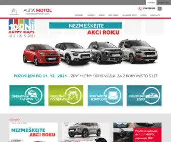 Citroen-Praha.cz(Auta Motol s.r.o. – Prodej a servis vozů Citroën a DS) Screenshot