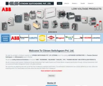 Citroenswitchgears.com(Citroen Switchgears Pvt) Screenshot