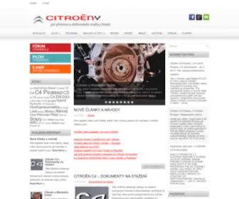 Citroeny.cz(Internet Citroën club) Screenshot