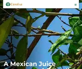 Citrofrut.com.mx(Citrofrut Juice Company) Screenshot