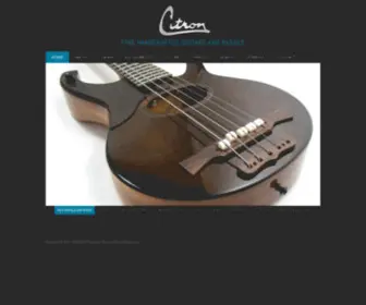 Citron-Guitars.com(Harvey Citron) Screenshot