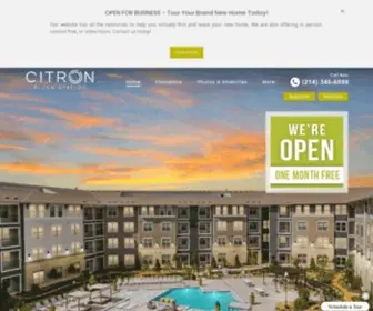 Citronallenstation.com(Citron Allen Station Apartments in Allen) Screenshot