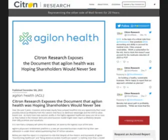 Citronresearch.com(Citron Research) Screenshot