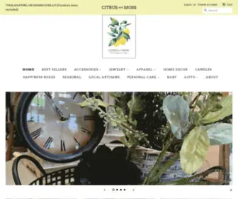 Citrusandmoss.com(We are a boutique) Screenshot