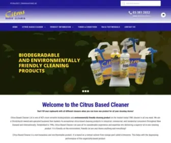 Citrusbasedcleaner.co.nz(Citrus Based Cleaner) Screenshot