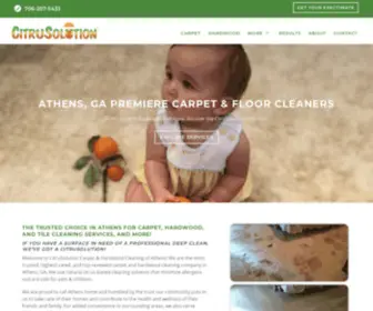 Citruscarpetcleaningathens.com(Carpet Cleaning & Hardwood Cleaners in Athens GA) Screenshot