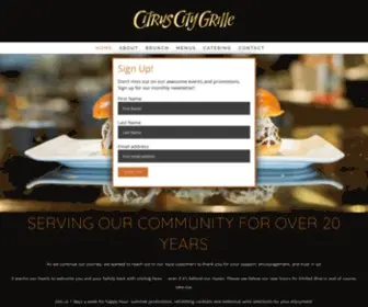 Citruscitygrille.com(Citrus City Grille) Screenshot