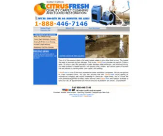 Citrusfresh.com(Los Angeles water damage restoration) Screenshot