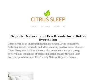 Citrussleep.com(Natural and Eco Brands for a Better Everything) Screenshot