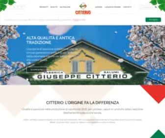 Citterio.com(Salumificio Citterio) Screenshot