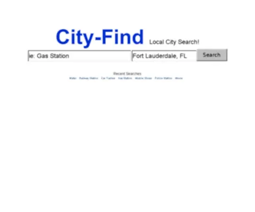 City-Find.com(Local city search) Screenshot