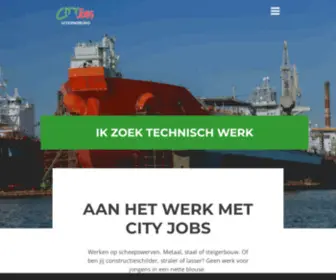 City-Jobs.nl(City Jobs helpt je aan technisch werk of promotiewerk) Screenshot