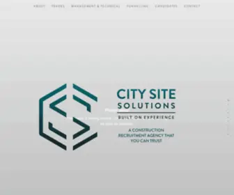 City-Site.co.uk(City Site Solutions) Screenshot