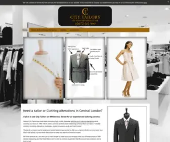 City-Tailors.co.uk(Clothing alterations and Made to measure suits in Spitalfields) Screenshot