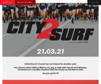 City2Surf.co.nz(The Les Mills City2Surf) Screenshot