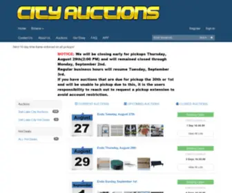 Cityauctions.com(Local Salt Lake City Utah Auctions) Screenshot