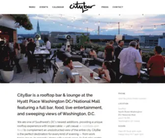 Citybardc.com(Rooftop Bar and Lounge in Washington D.C) Screenshot