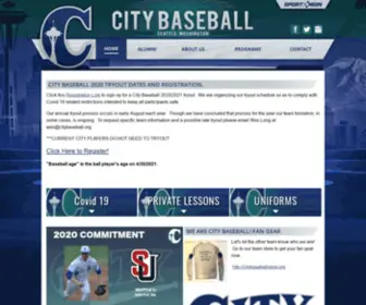 Citybaseball.org(City Baseball) Screenshot