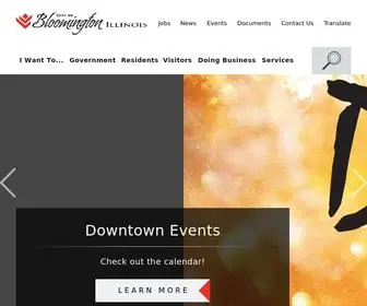 Cityblm.org(City of Bloomington) Screenshot