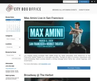Cityboxoffice.com(City Box Office) Screenshot