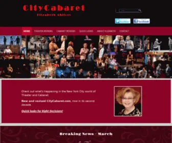 Citycabaret.com(Best NYC Broadway Shows) Screenshot