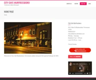 Citycafemboro.com(Tennessee's Oldest Restaurant) Screenshot