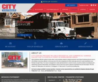 Citycart.net(City Carting and Recycling) Screenshot