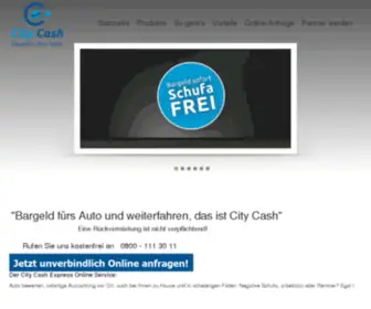 Citycash.info(Auto beleihen und weiterfahren) Screenshot