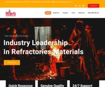 Citycatrefractories.com(City Cat Refractories in India) Screenshot