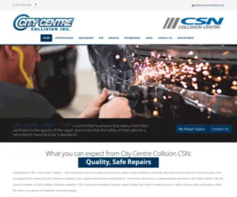 Citycentrecollision.ca(City Centre Collision) Screenshot